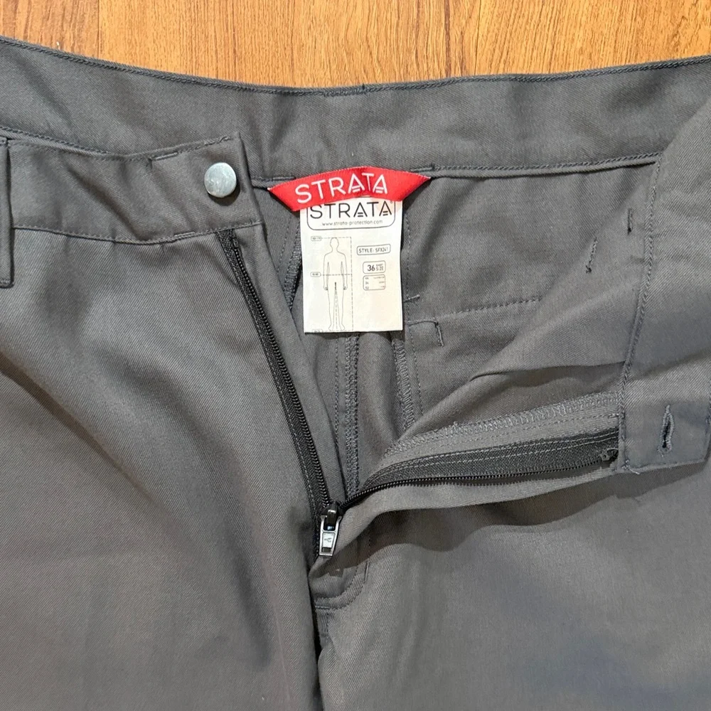 STRATA SFX241 Men 36x29 Gray Cat 2 Class 1 Inherent Protection MFR 1/2022 Pants‎